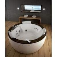 Acrylic Jacuzzi Bathtub - 170x170x70cm, White | 12 Hydrotherapy Jets, Easy Installation, Modern Aesthetics, Spacious, Durable Acrylic Material