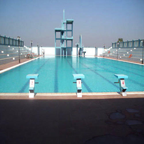 Rectangular Swimming Pool In Stadium