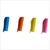 Ball Pen Cap - Plastic, Cylindrical Shape, Glossy Blue Finish | Stylish Design, Clip Handle, Impact-resistant Protection