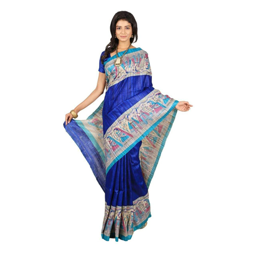 Ladies Half Silk Modern Saree