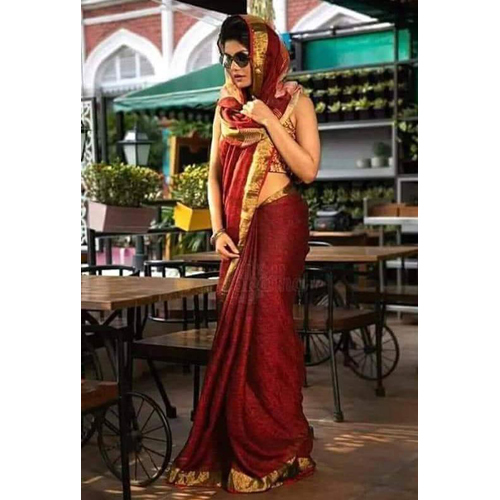 Ladies Pure Silk Screen Print Saree