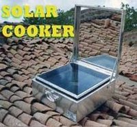 Solar Box Cooker - Metal And Glass, Compact Size, Metallic Color - Solar-powered, Environmentally-friendly, Lightweight, Low Maintenance, Manual Operation, Standalone Design