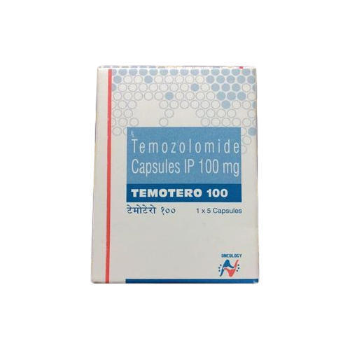 Temotero 100mg Capsule - Temozolomide Tablets, 5 Pieces | Anti-Cancer, Dosage as Per Physician
