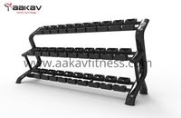Dumbbell Rack (15 Pair)  X5 Aakav Fitness