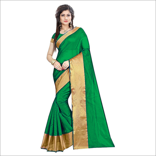 Cotton Silk Plain Saree