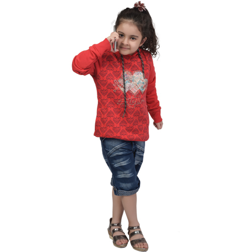 Girls Sweatshirt Age Group: 10-15