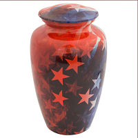 Cowboy Star Pewter Urn