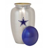 Cowboy Star Pewter Urn