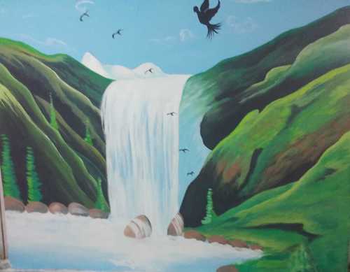 Dlf Waterfall Wall Art In Basai Darapur New Delhi Ashu Creations