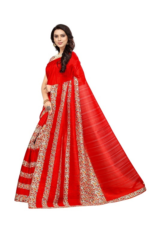 Bhagalpuri Printed Sarees with border