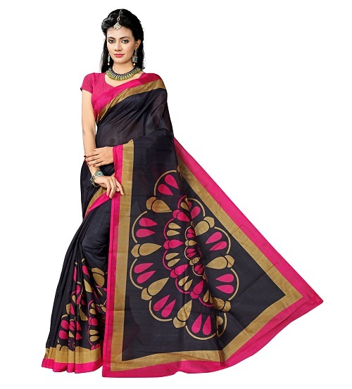 Bhagalpuri Printed Sarees with border