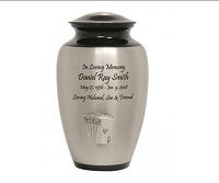 Royal Flush Card Pewter Urn