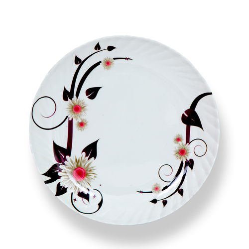 White Crockery Dinner Plate