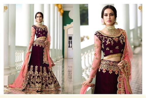 Wine Online Shopping For Wedding Bridal Lehanga Choli