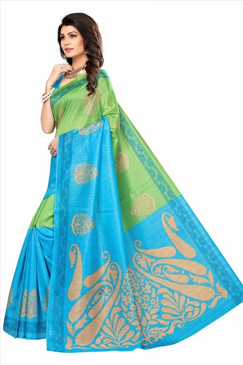 Printed Bhagalpuri Fancy Sarees