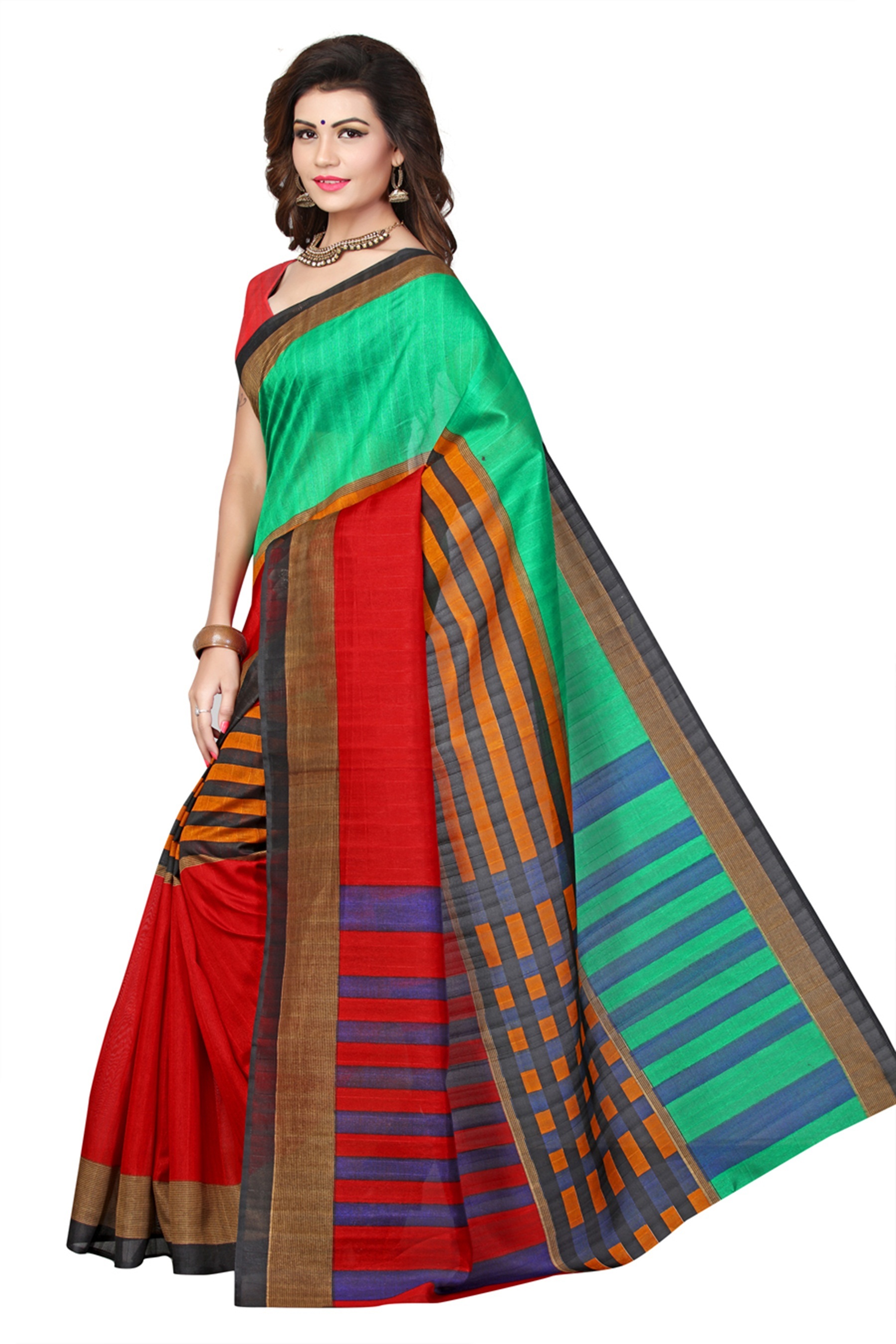 Printed Bhagalpuri Fancy Sarees