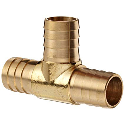 Reducing Barb Brass Tee