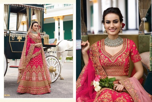 Hot Pink Indian Wedding Designer Ethnic Lehanga Online