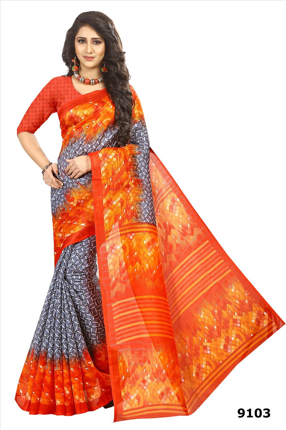 Designer Bhagalpuri Fancy Sarees