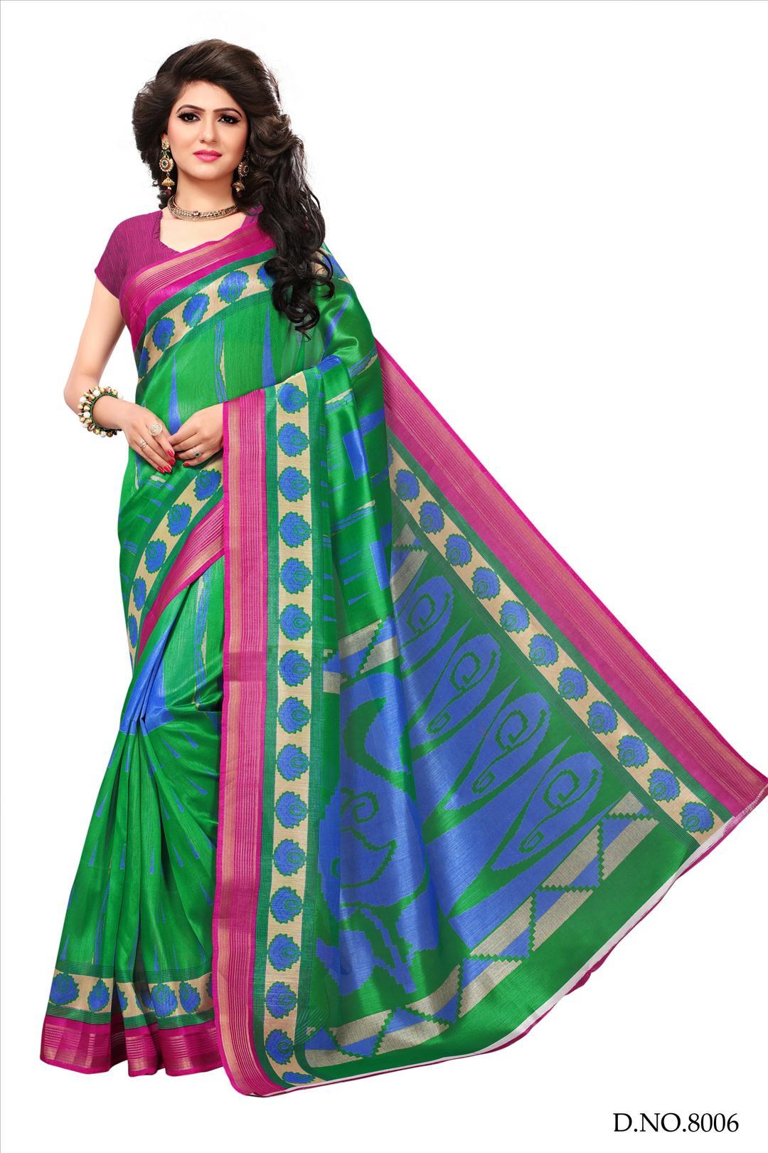 New Fancy Bhagalpuri  Sarees