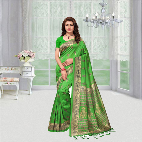 Printed Party Wear Mysore Silk Saree