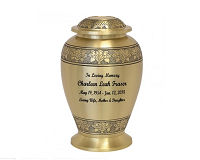 Lotus Brass Urn