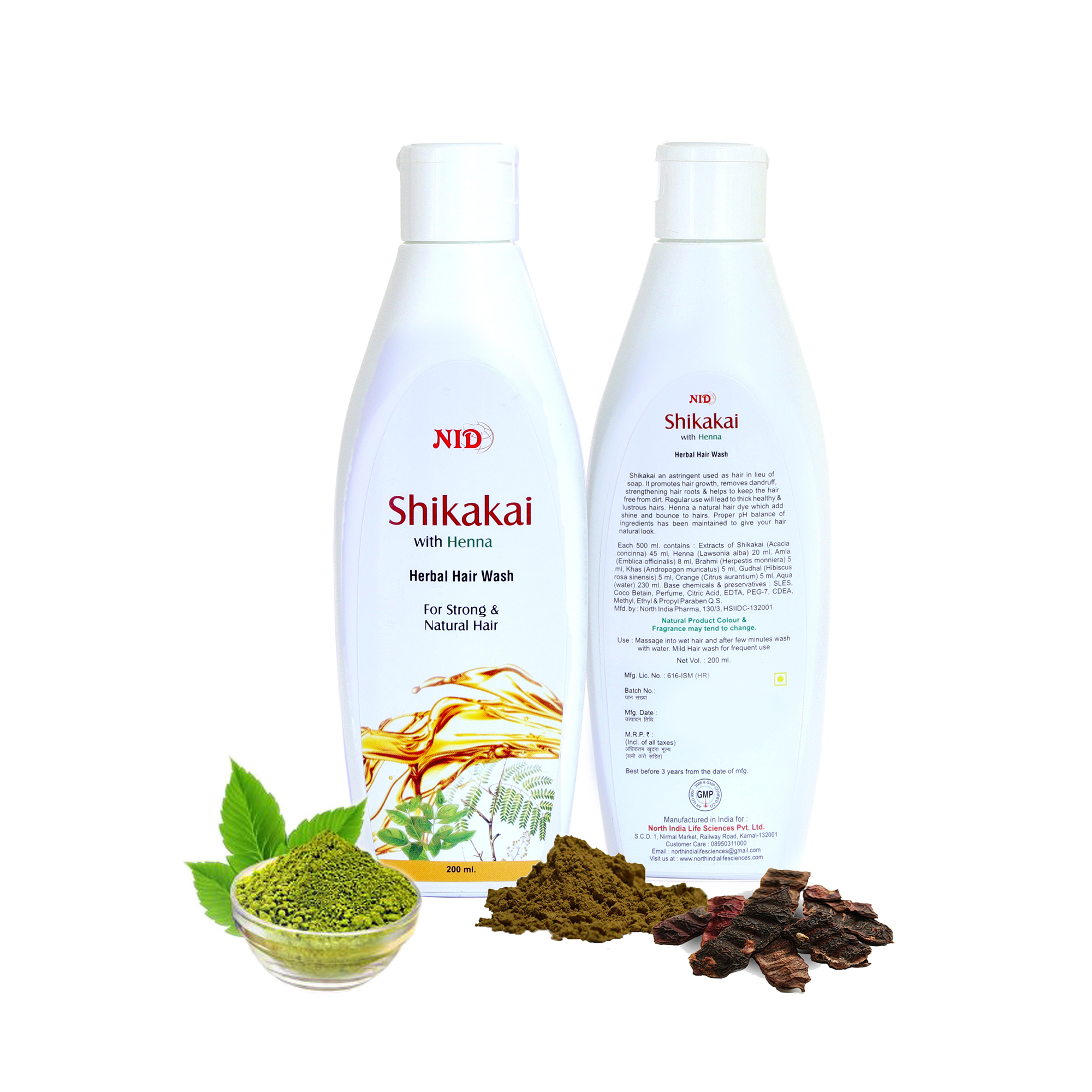 Herbal Shikakai Shampoo With Henna