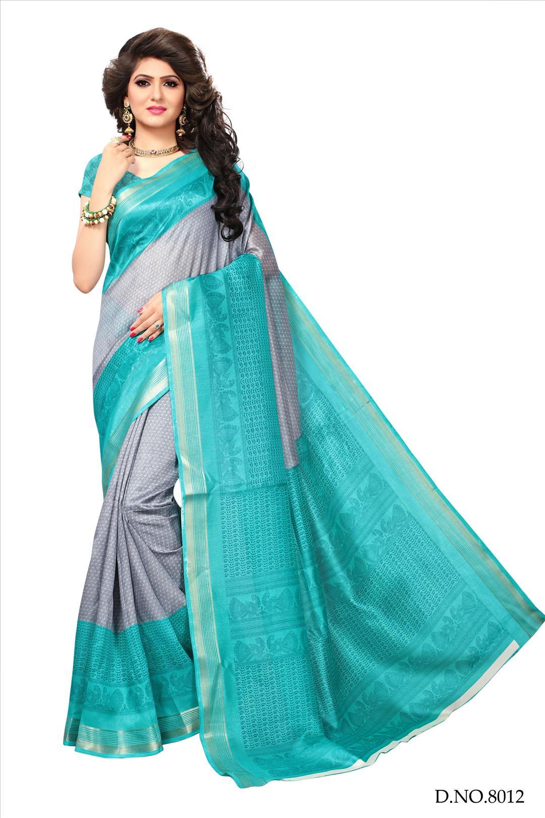 Silky Bhagalpuri Fancy Sarees