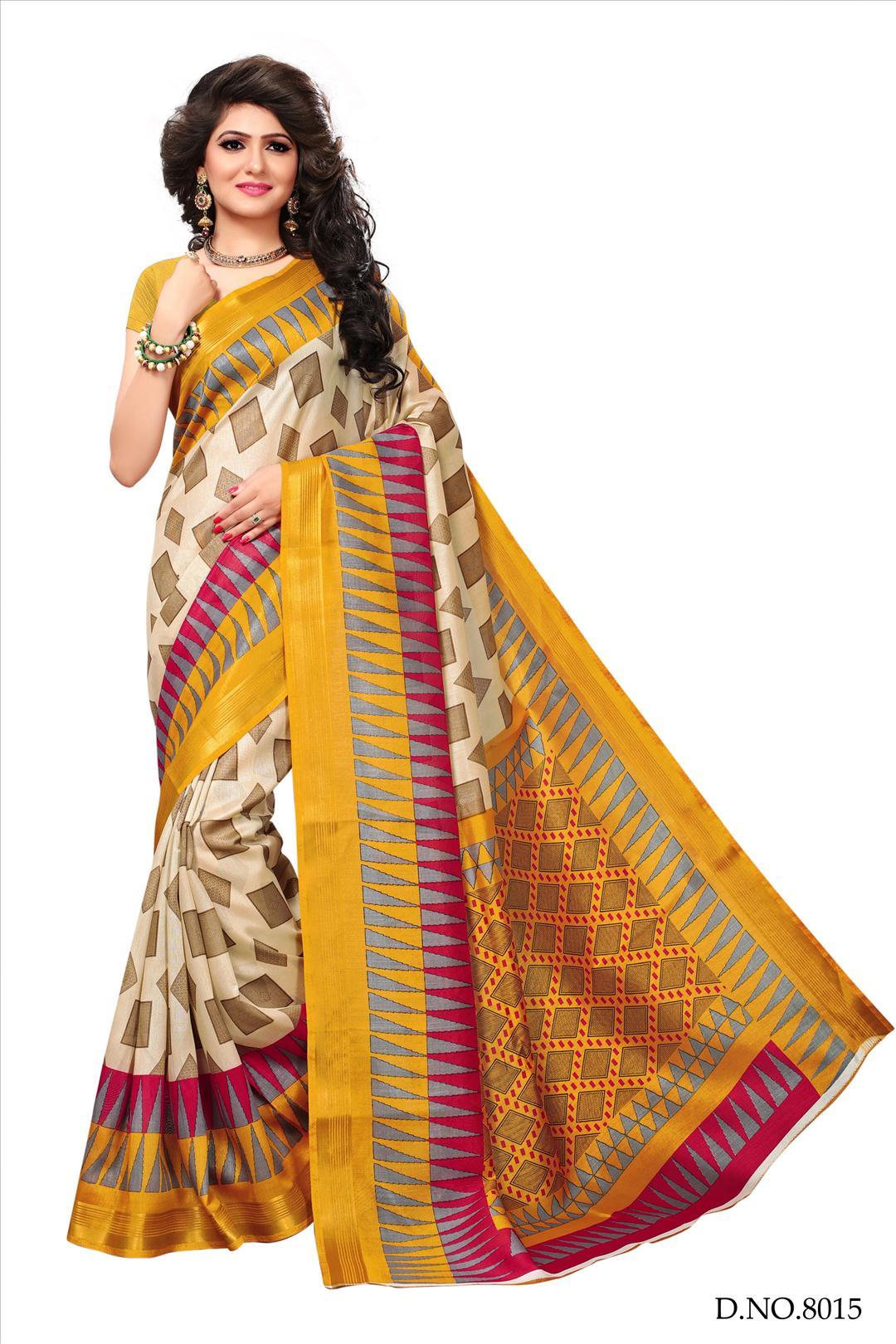 Silky Bhagalpuri Fancy Sarees