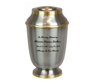 Classic Two Toned Cremation Urn