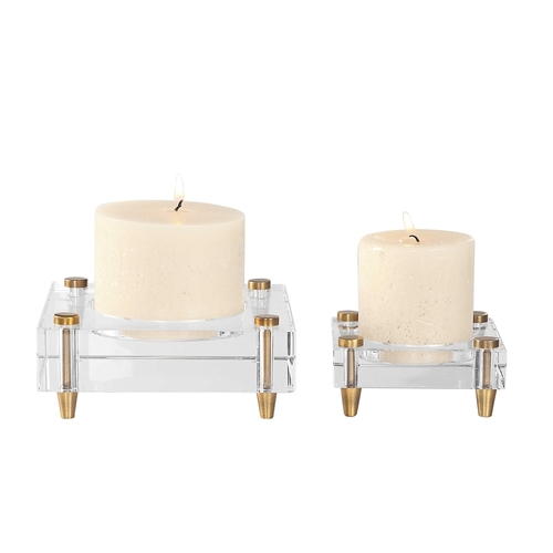 2112 Acrylic Metal Candle Holder