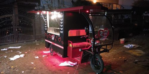 Electric Rickshaw Food Cart