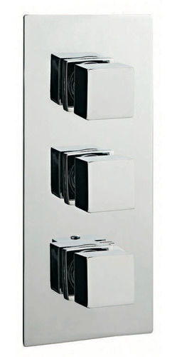 Aluminum 4 Way Thermostatic Diverter With Square Nob