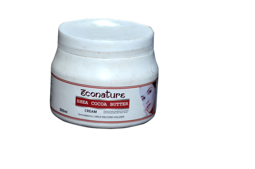 Shea Cocoa Butter Cream - Herbal Extracts Infused Formula for Softening Marks | Ideal for Dry Skin, Stored in Cool and Dry Place