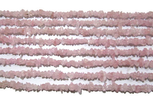 Natural Rose Quartz Irregular Chip Gravel Uncut Nugget Shape beads