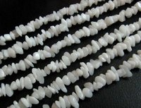 Natural White Agate Irregular Chip Gravel Uncut Nugget beads
