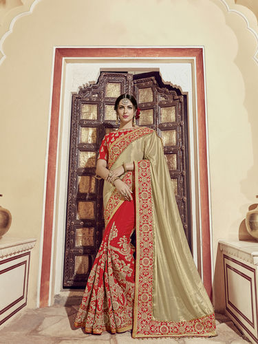 As Per Image Bridal Wear Saree