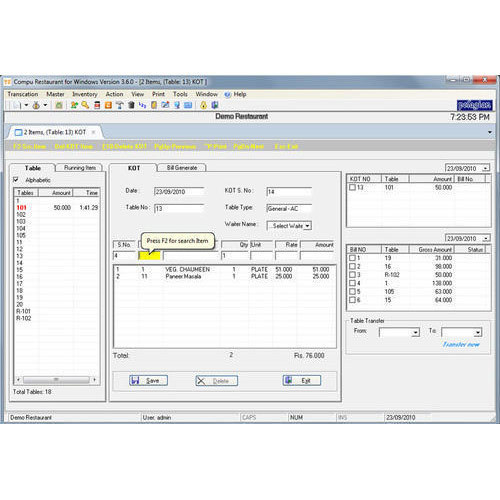 Restaurant Billing Software
