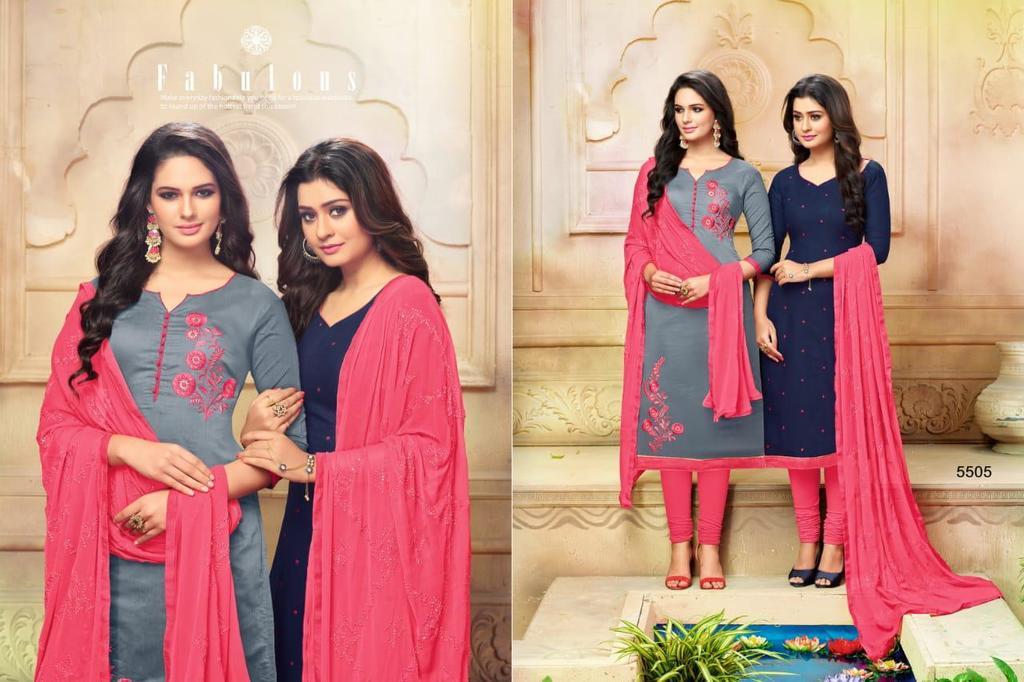 Pure Cotton Embroidery Suits