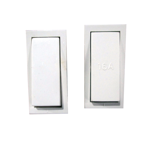 One Way Switch - Plastic, 86x86x20mm, White, 6A SPST | Easy Installation, Durable Design, Reliable Switching
