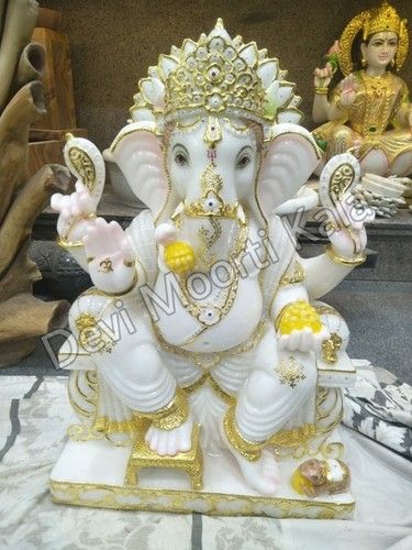 Statues Marble Genesh New Style Moorti