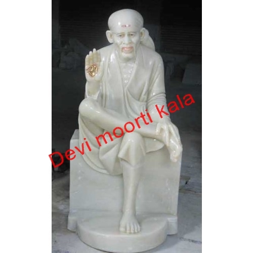 Marble Sai Baba Standing Moorti