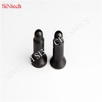 Ceramic Locator Guide Pin - Silicon Nitride, M4 M5 M6 M8 M10 M12 Sizes, Black Color, High Strength And Wear Resistance, Excellent Thermal Shock And Chemical Resistance