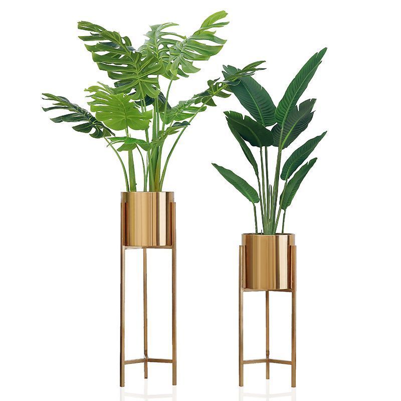 Iron Gold Finish Planter