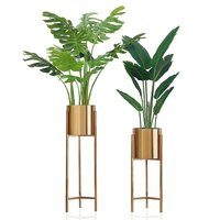 Iron Gold Finish Planter