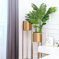 Iron Gold Finish Planter