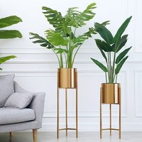 Iron Gold Finish Planter