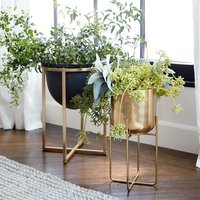 Iron Gold Finish Planter