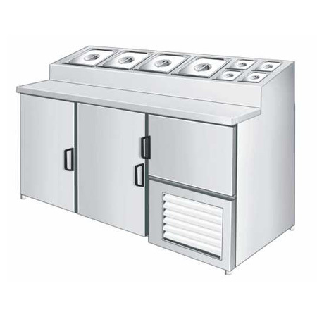 Three Door Counter Freezer