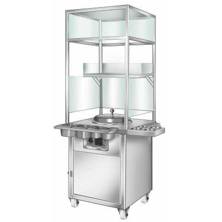 Steam Corn Trolley Machine